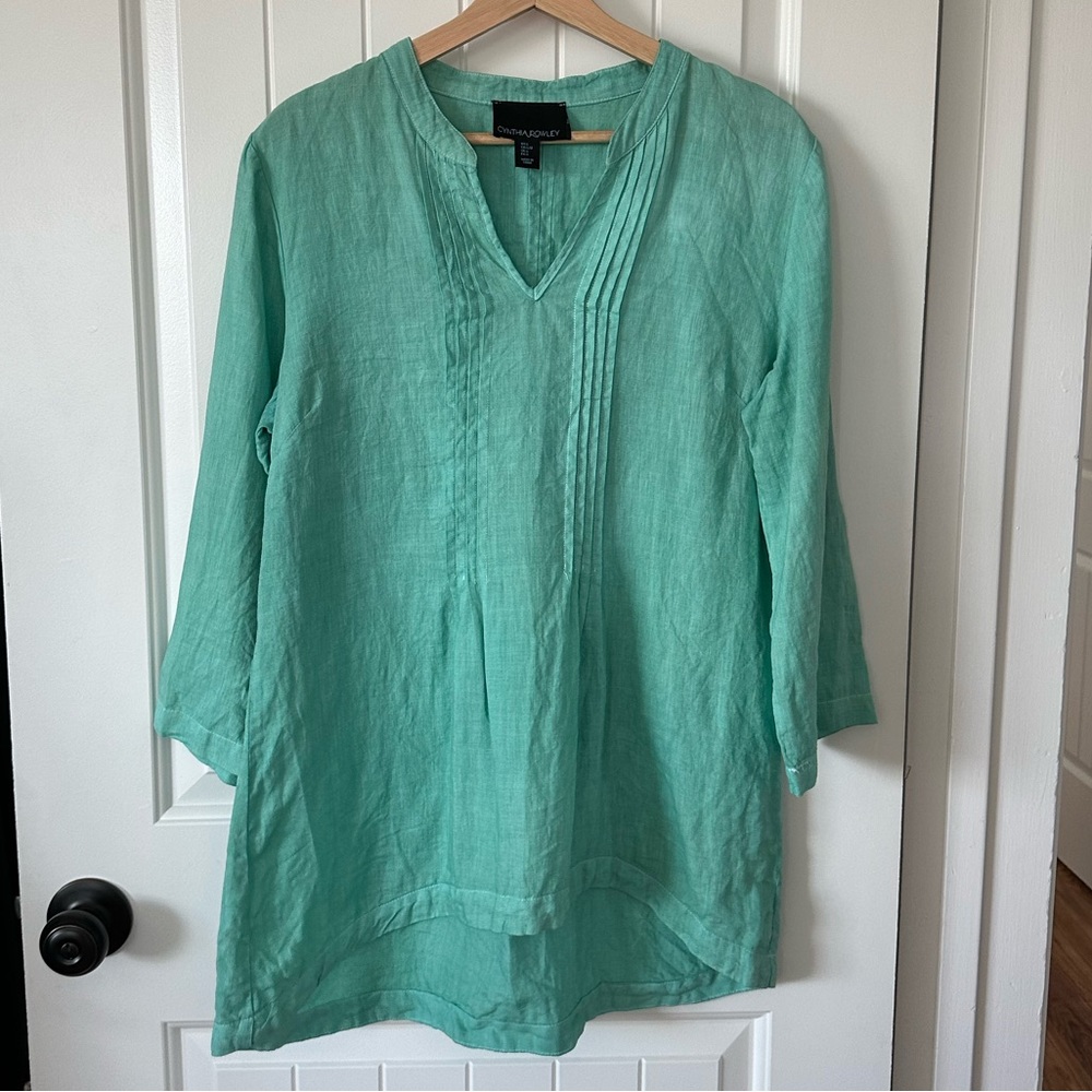 Cynthia Rowley Linen Tunic Top